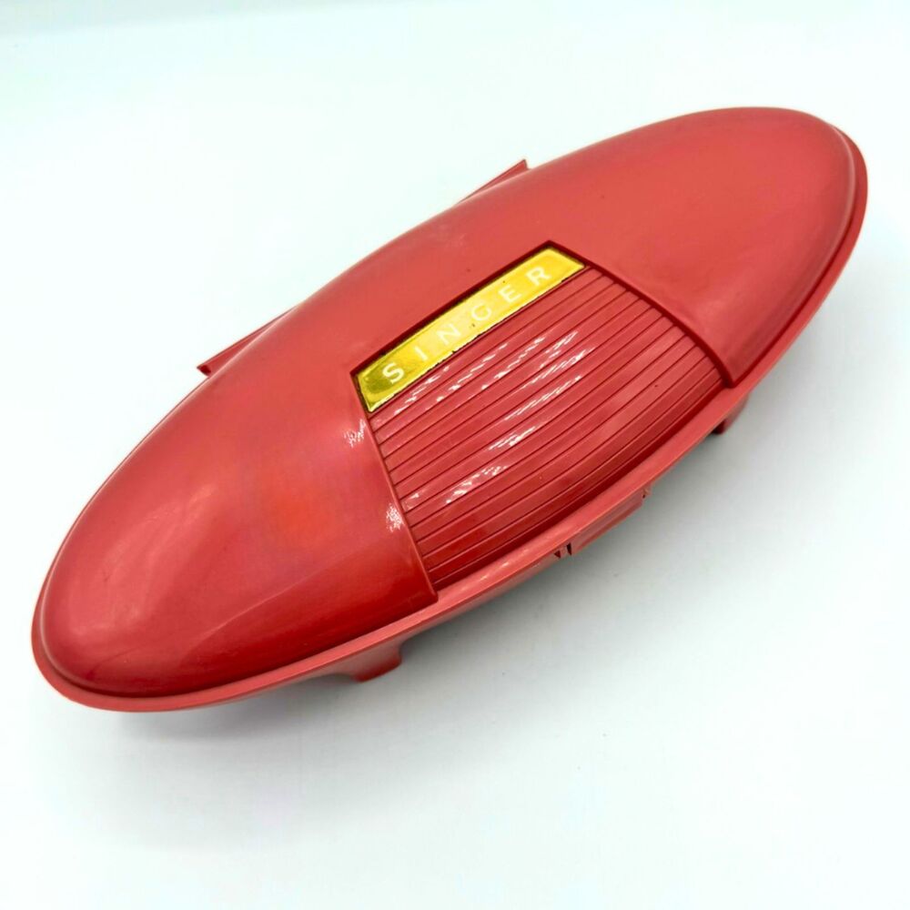 Vintage Singer Buttonholer Pink Case 1960s Sewing Accessory Templates and Manual - Picture 8 of 8